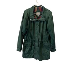 CABIN CREEK MENS Plaid LINED 3 SEASON JACKET COAT Full Zipper Snap Medium